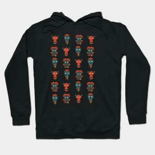 Cute monsters pattern Hoodie